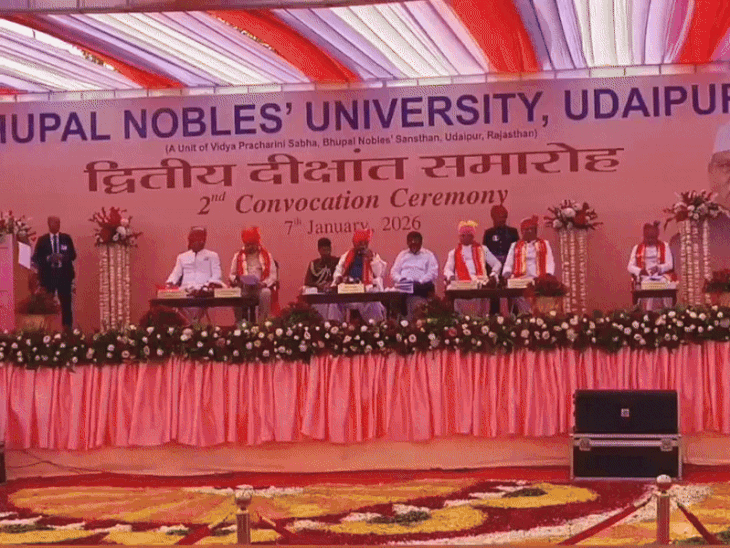 BN University convocation ceremony in Udaipur | उदयपुर में बीएन यूनिवर्सिटी का दीक्षांत समारोह: राज्यपाल बोले – बच्चों को ज्यादा से ज्यादा पढ़ाए, तभी हमारी पीढ़िया आगे बढ़ेगी – Udaipur News