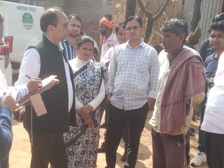 दौसा में फैल रही बीमारी पर मरीजों-श्रमिकों से पूछा हाल:मानपुर में स्टोन यूनिटों का विजिट किया, सरकारी सहायता का फीडबैक लिया