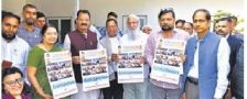 रक्तदान शिविर आज, पोस्टर का विमोचन