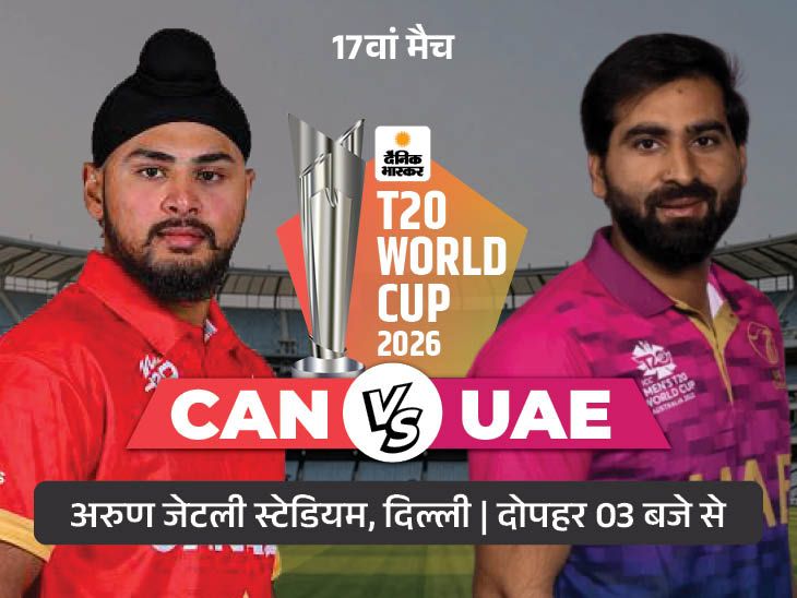 CAN Vs UAE T20 World Cup 2026 LIVE Score Update; Muhammad Waseem